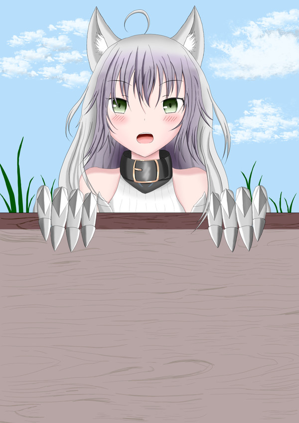 看板もってるバサランテちゃん