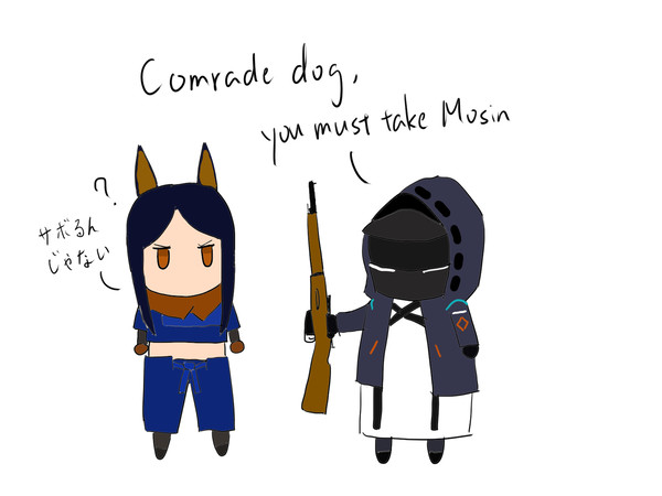 Comrade dog you must take mosin