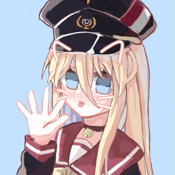 前几天指绘画的很幼的波斯猫