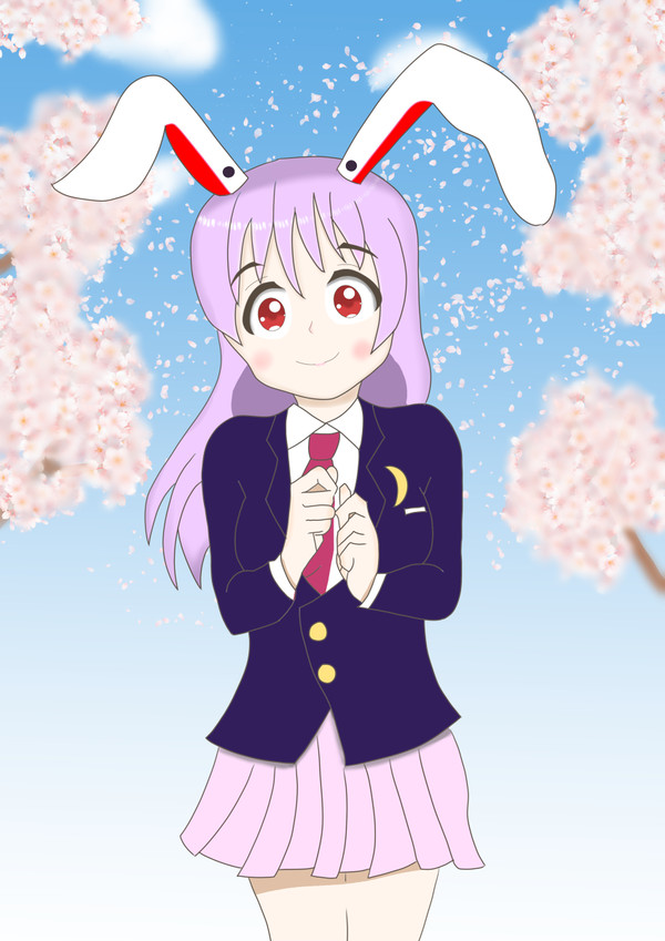 鈴仙と桜