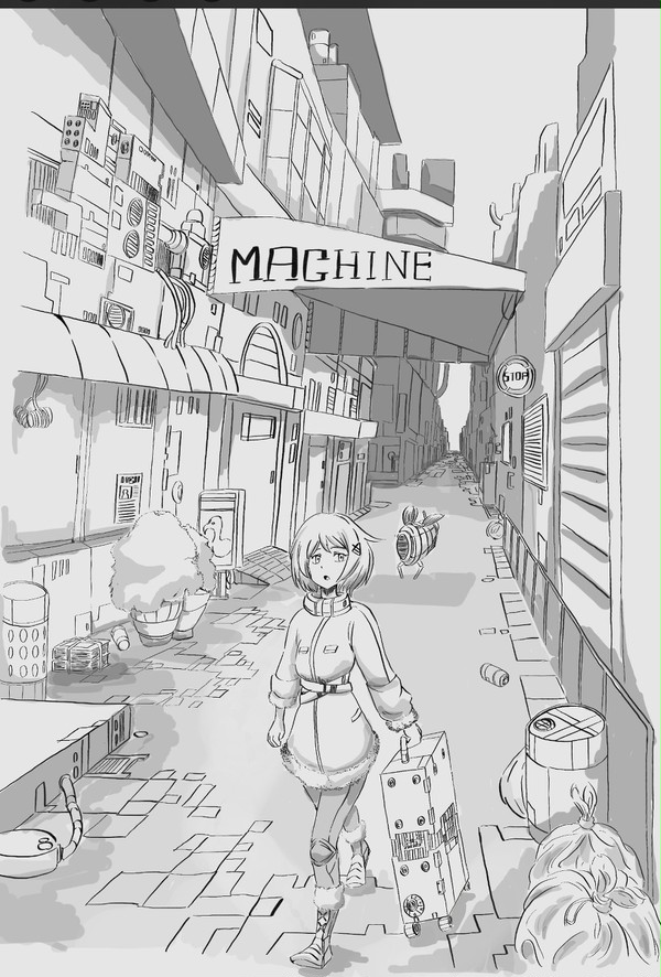 町の探索