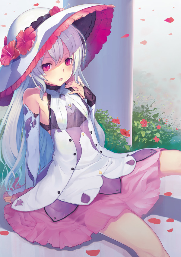 白帽子の子