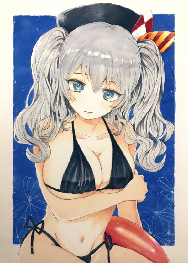 少し恥ずかしげな鹿島ちゃん