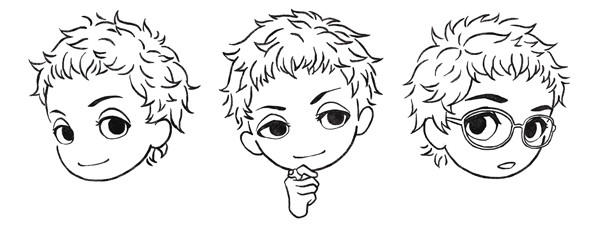 人狼ジャッジメント　キャラ絵（モノクロ）