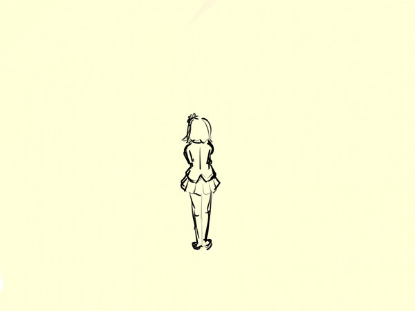 振り向き