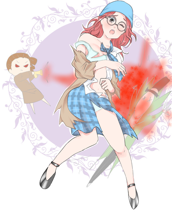 霧の刃にあたって大破しちゃった心眼たん