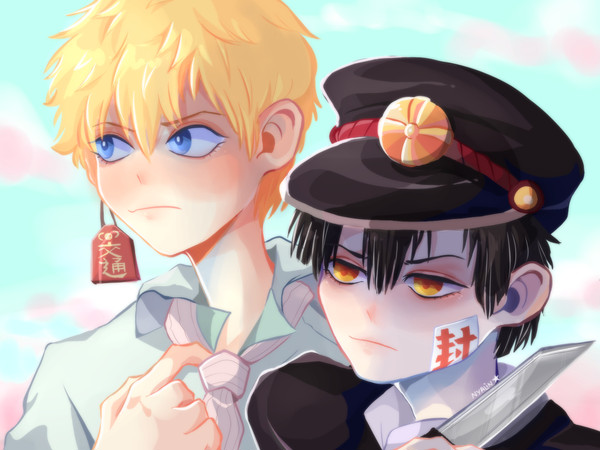 hanako and kou (sc redraw)