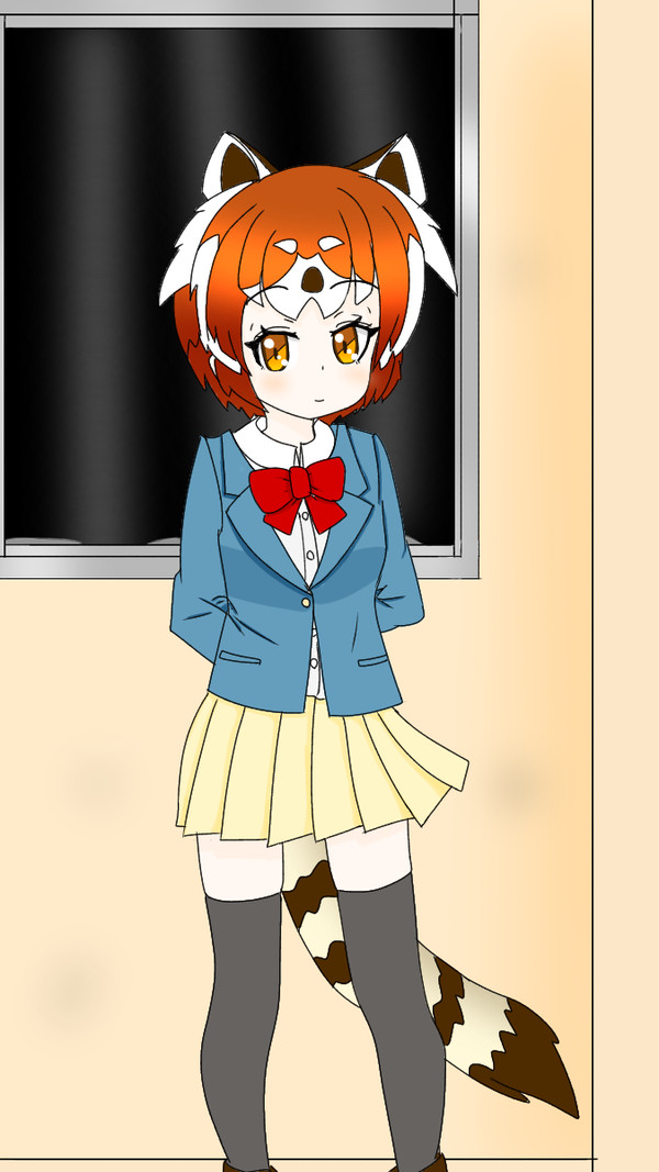 学生服レッサーパンダちゃん