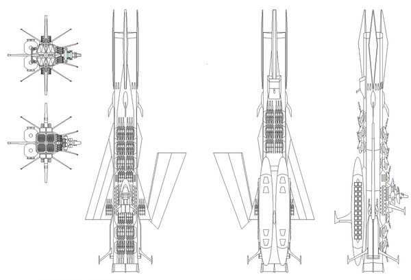 超大型四連装波動砲搭載宇宙空母