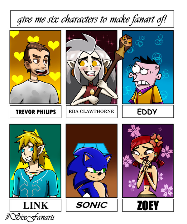 Six Fanarts Challenge