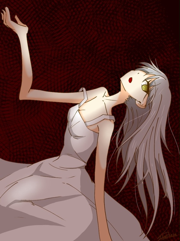 白ワンピ