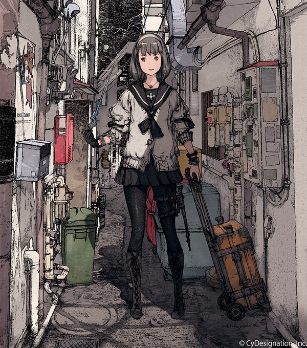 路地裏の少女