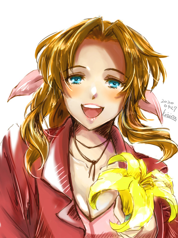 【FF7】スラムの笑顔満点の花売りさん。