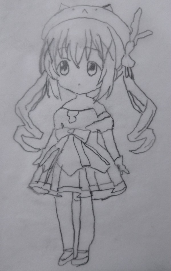 きらファンチノちゃんなぞり描き