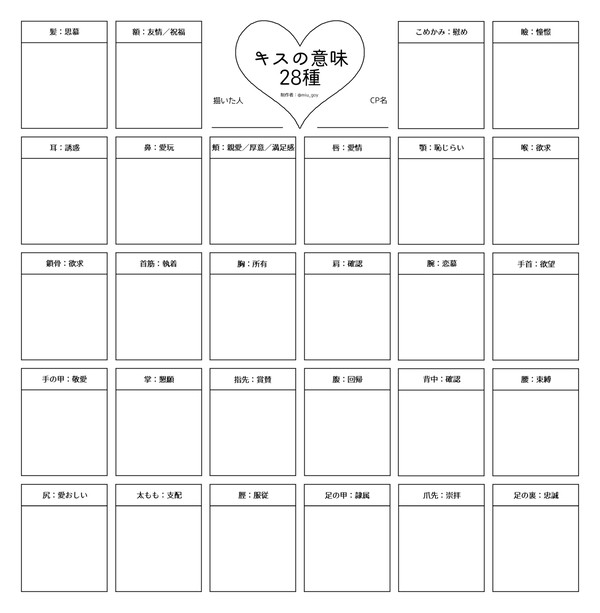 【イメレス】キスの意味28種