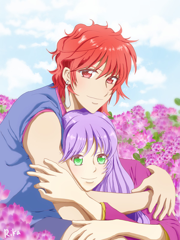 蓮華畑と別当夫妻