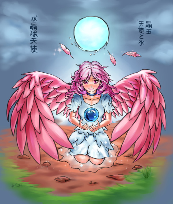 Angel with the marble