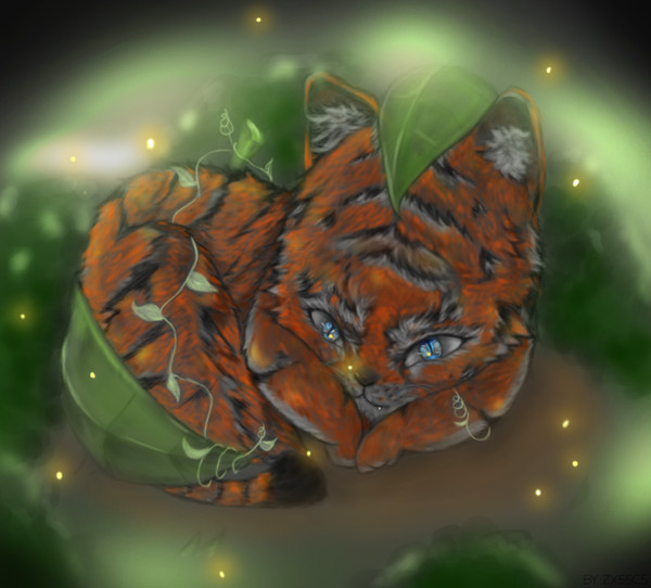 Tiger leaves