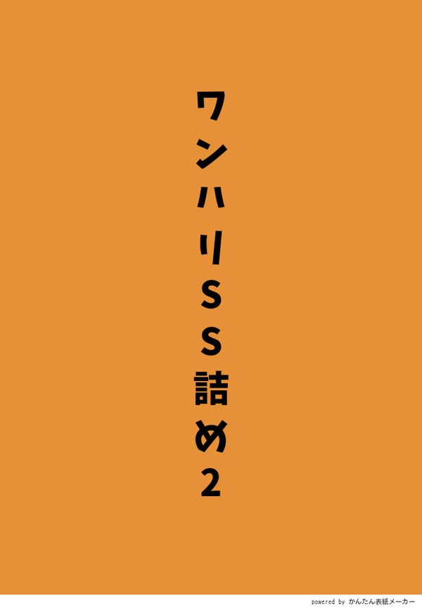 ワンハリSSつめ2