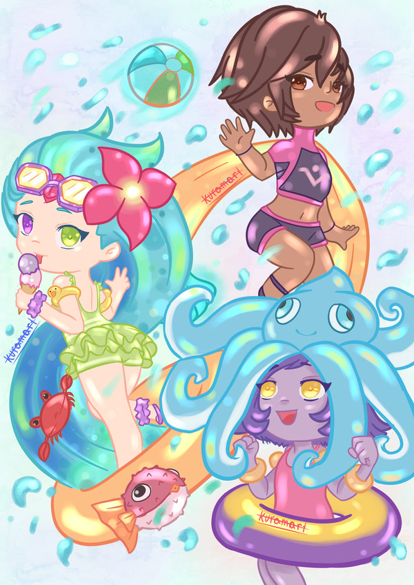 Pool Party Lulu, Zoe & Taliyah