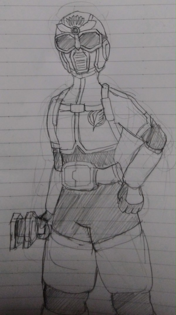 光空戦隊エアレンジャー　シルバーパイロット(色塗り前)