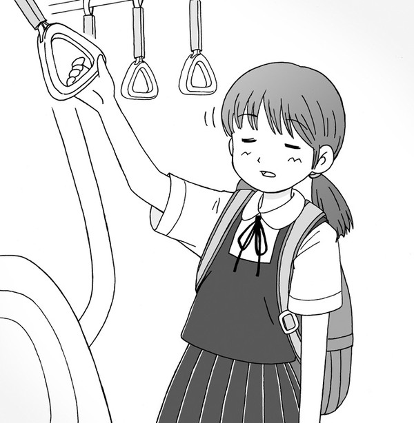 瞑る少女