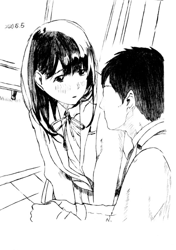 手描きイラスト《娘の友達》