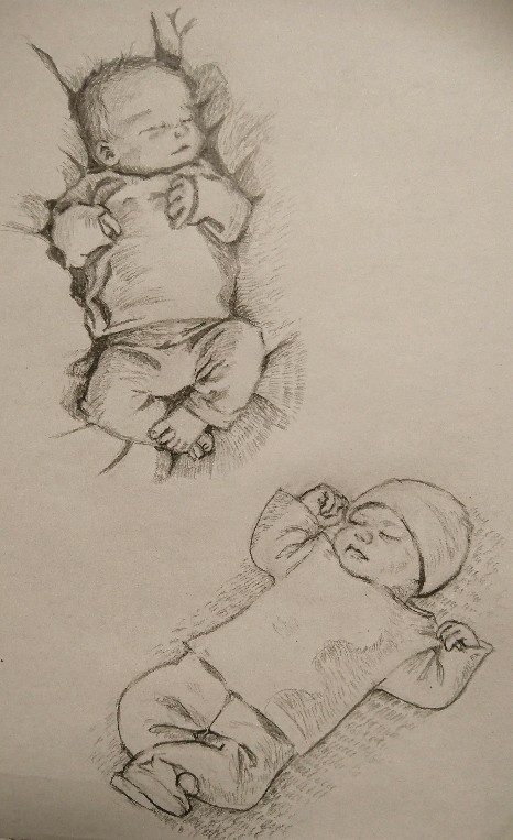 イラスト【新生児―①】
