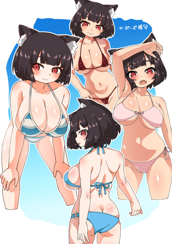 最近練習で描いてた山城ちゃんまとめ(ポーズ模写