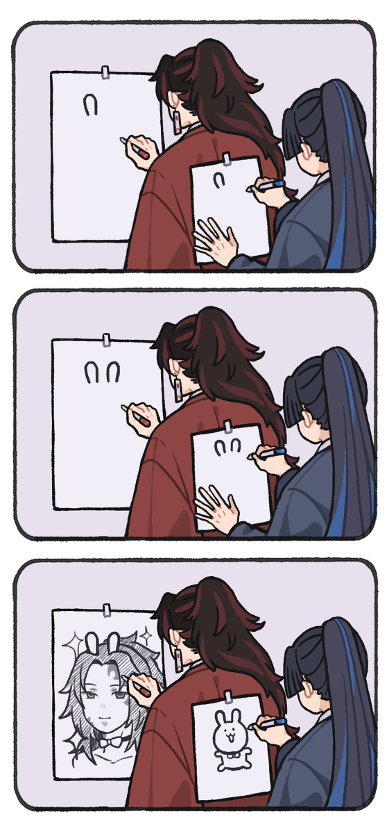 我也要赶时髦玩背后画画梗！ ！！！