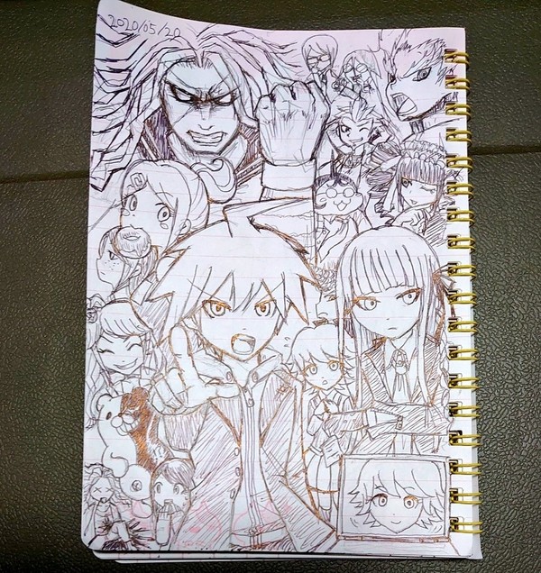 今日の落書き 2020-05-20 ダンガンロンパ