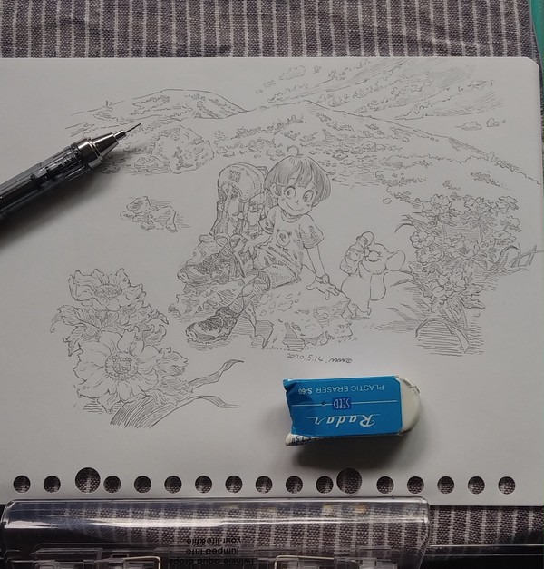 ハクサンイチゲとねずみの登山
