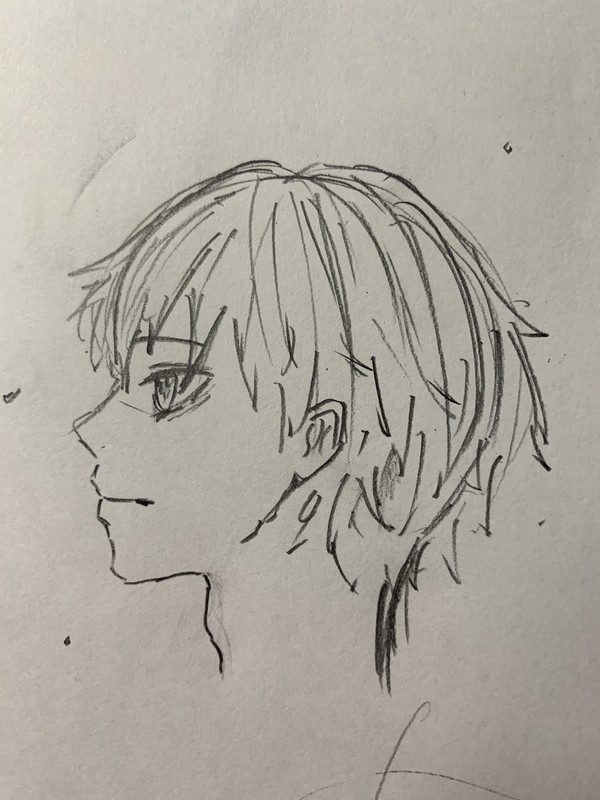 男性の横顔