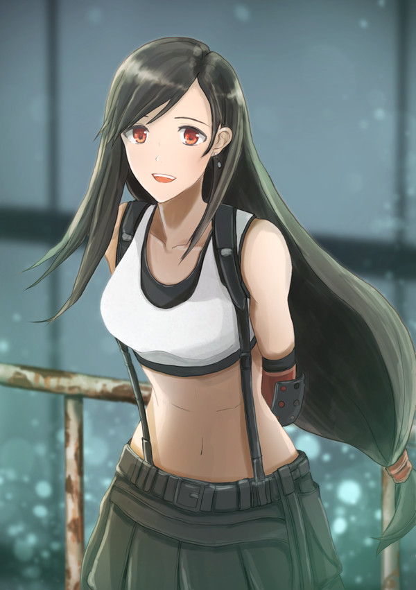 いちいち上目遣いで話しかけてくるティファ