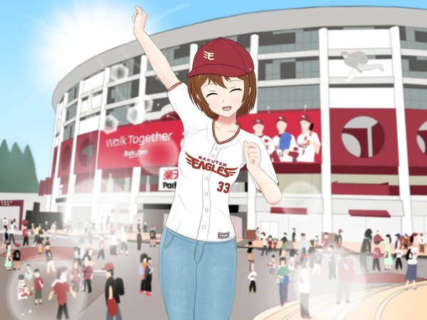 みろくと楽天生命パーク宮城