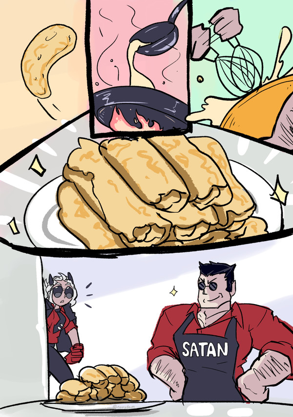 ジャスティスとHelltakerとパンケーキ