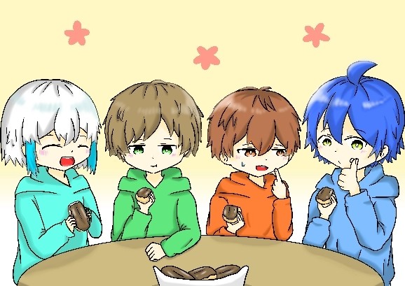 エクレアを食べるクレノア
