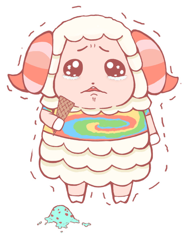 アイスを落としたちゃちゃまる