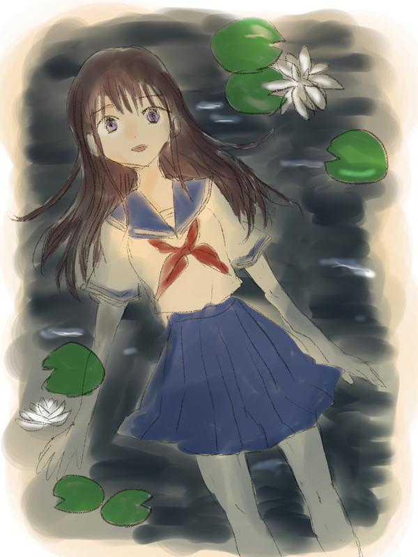 睡蓮と少女