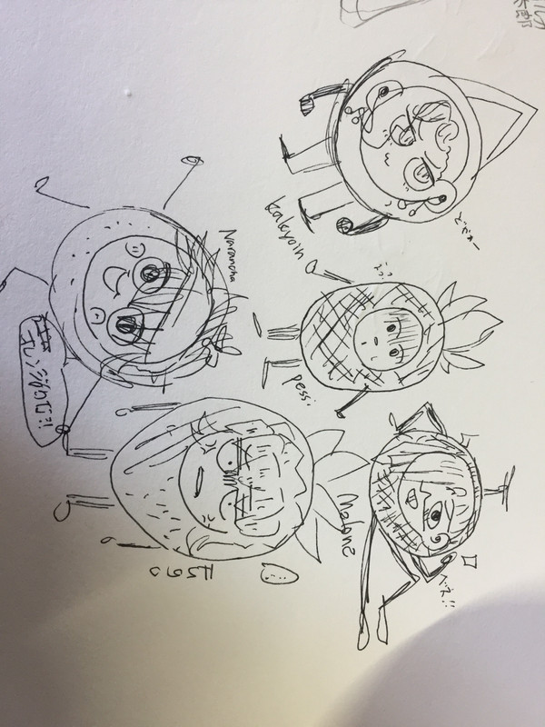 初投稿✨深夜テンションで描いたもの....