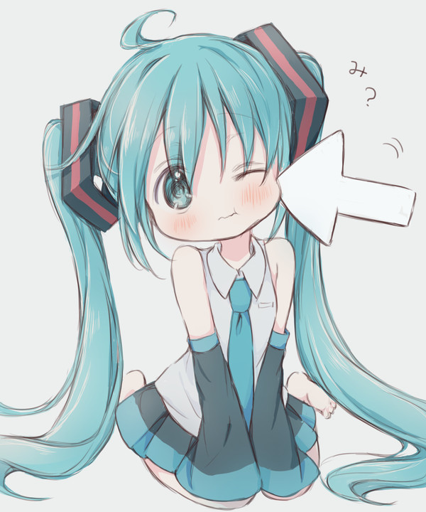 ちっこいミクちゃん。
