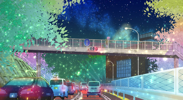 歩道橋と
