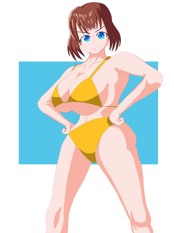 爆乳ビキニ女子