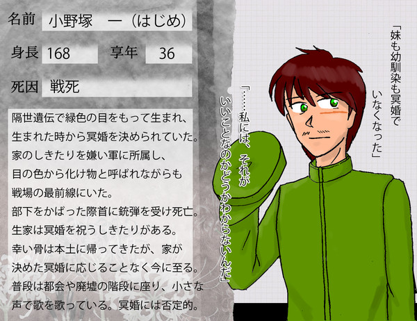 【死繋】小野塚　一【死者】