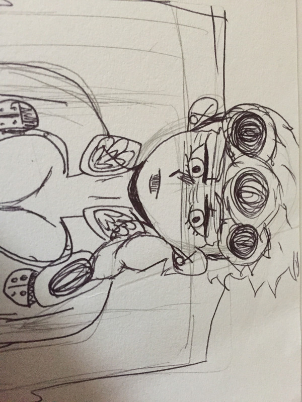 途中で描くのを諦めた絵..ジョジョ5部