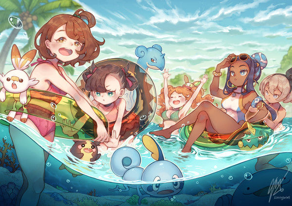 Cheerful summer