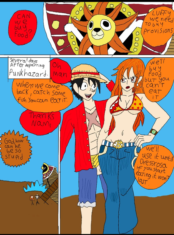 Nami's navel piercing