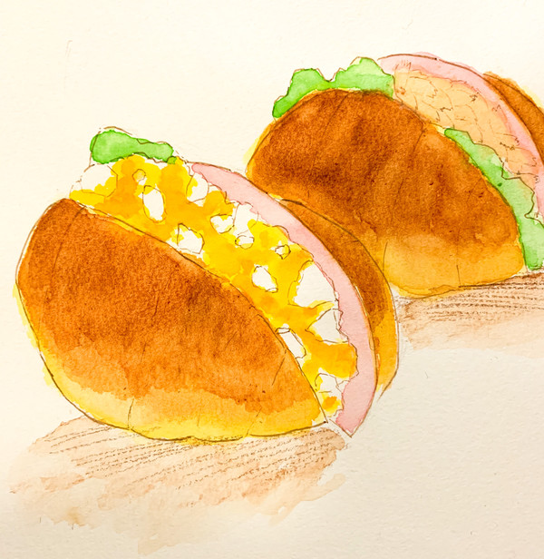 ロールパンサンドイッチ🥪