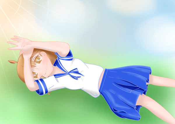 朧ちゃん日向ぼっこ
