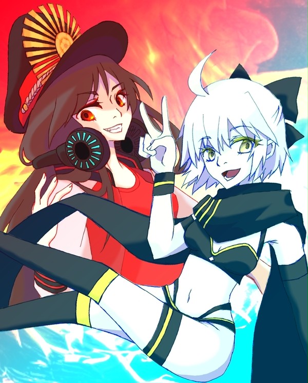 水着ノッブ&沖田さん(FGO)